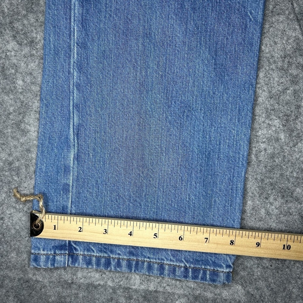 Carhartt Mens 34x32 Relax Straight Fit Light Blue Wash Denim Jeans BD5119-M - Picture 8 of 16